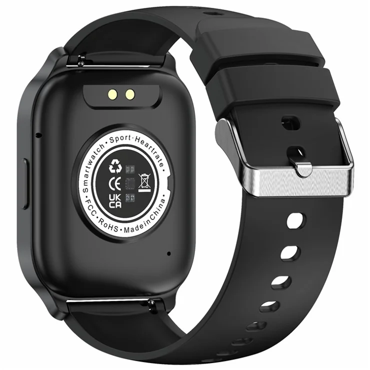 Y3 Smart Watch Bluetooth-compatible Call Heart Rate Monitor 1.85-inch HD Screen Sports Watch - Black