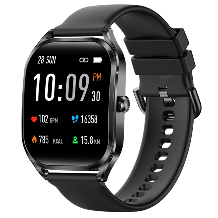 H35 2.02-inch Heart Rate Blood Pressure Monitoring Smart Watch Bluetooth-compatible Call Smart Bracelet - Black