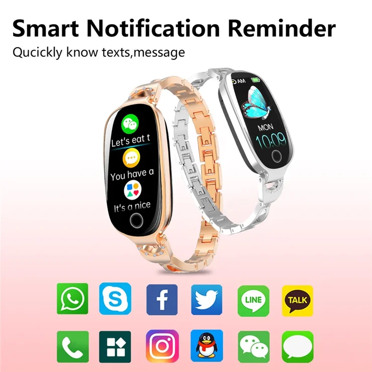 F81 Women's Bangle Watch Smart Watch Bluetooth-compatible Call