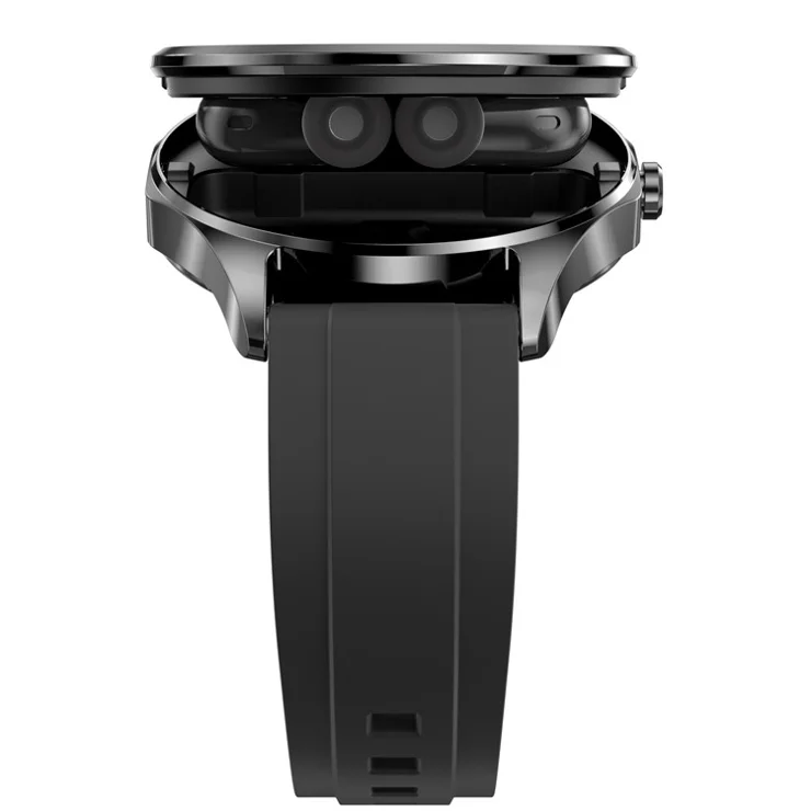 X20 2-in-1 Bluetooth-compatible TWS Earphone Health Monitoring 1.43-inch AMOLED Screen Smart Watch - Black