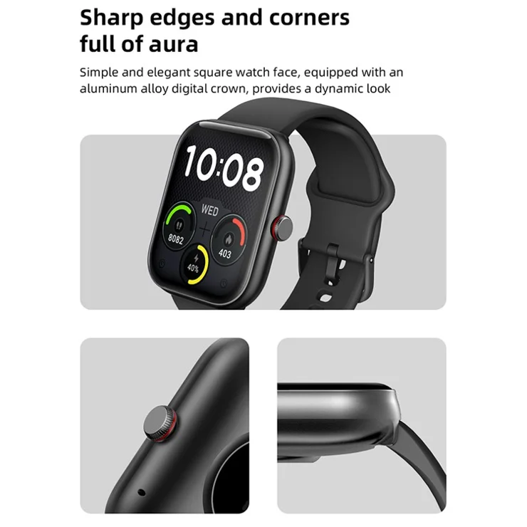 IDW20 1.91 Inch Smartwatch Bluetooth-compatible Calling Watch with Multi-Sport Modes / IP68 Waterproof / Alexa Voice Control - Blue