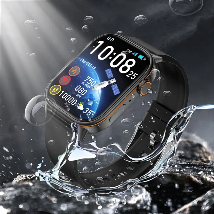 QX17 GPS Smartwatch Heart Rate Blood Oxygen Sleep Monitor Waterproof Calling Sports Watch - Pink