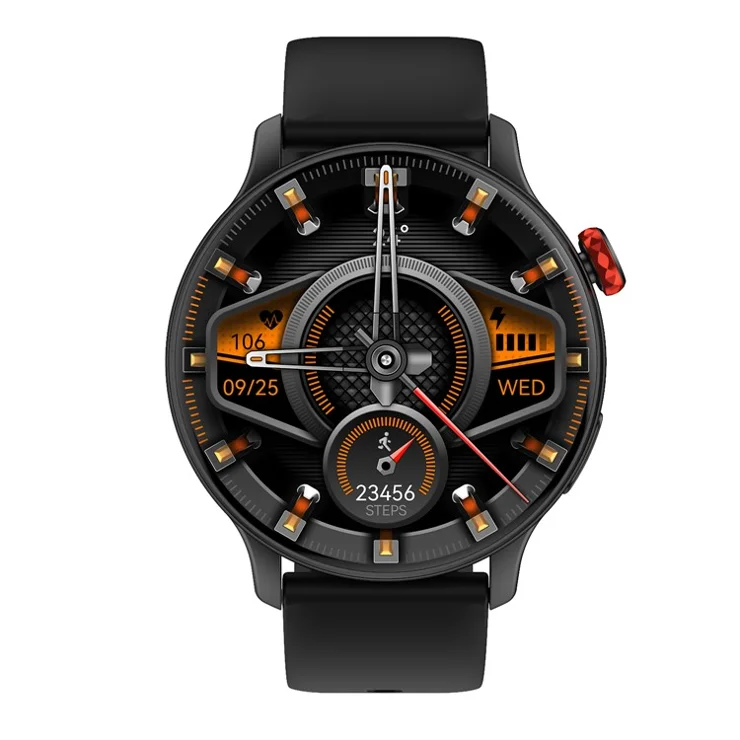 CY26 Waterproof Smart Watch 1.43 Inch AMOLED Screen Bluetooth-compatible Call NFC Sports Tracker for Android iOS - Black