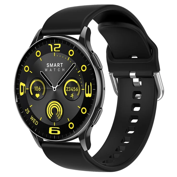 CY29 Women Smartwatch 1.32 Inch AMOLED Round Screen Bluetooth-Compatible Calling Heart Rate Monitor Watch - Black