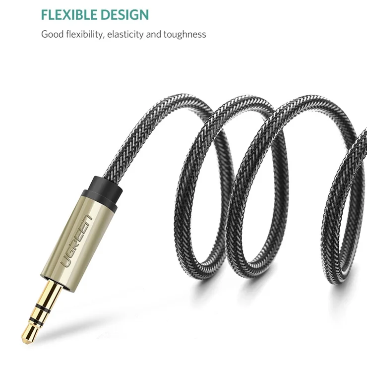 Cavo Audio 3.5mm A 6.35mm Maschio-Maschio 2m - Jack Stereo TRS Per Amplificatori, Cuffie, Hi-Fi, Nylon Intrecciato