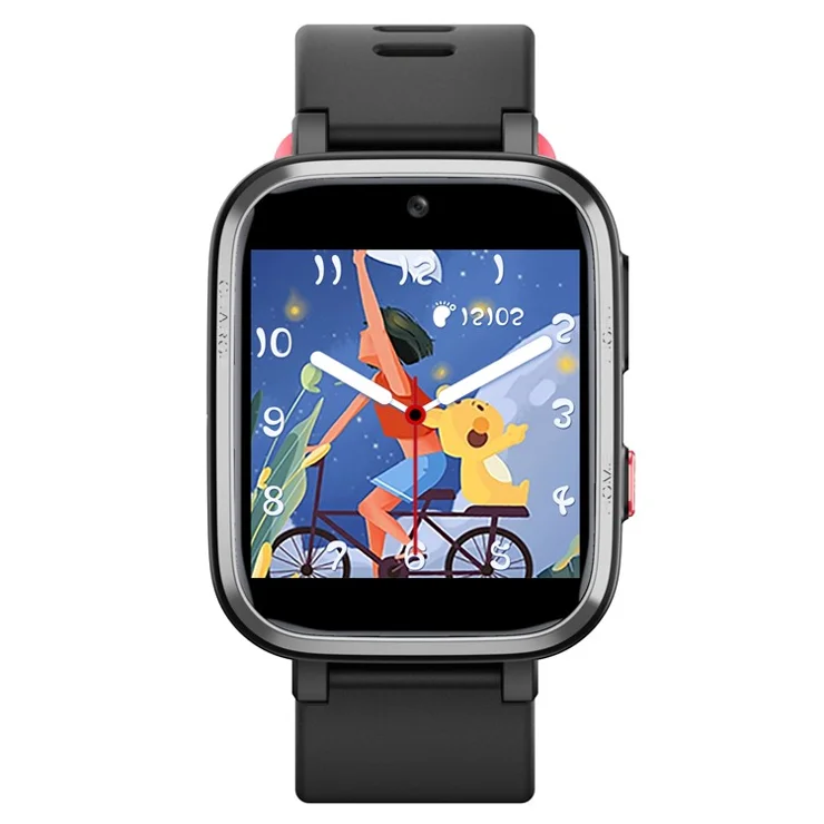 Y9PRO 1.4-inch Student Kids Smart Watch Pedometer Bluetooth-compatible Health Monitoring Smart Sports Bracelet - Black