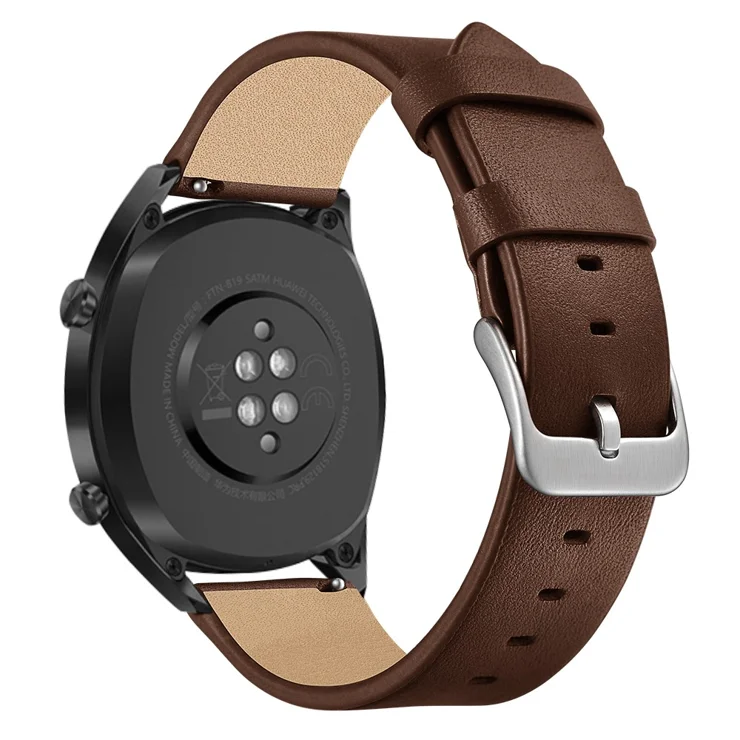 22mm Genuine Leather Watch Strap Smart Watch Band for Huawei