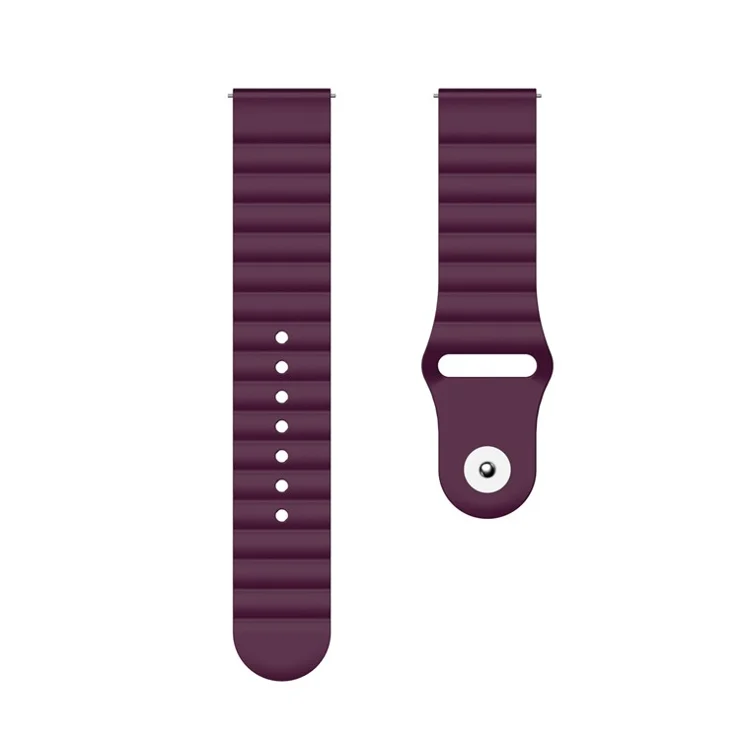 20mm Silicone Smart Watch Strap Replacement for Huawei Watch GT2 42MM/Huami Amazfit Watch Youth Edition - Purple