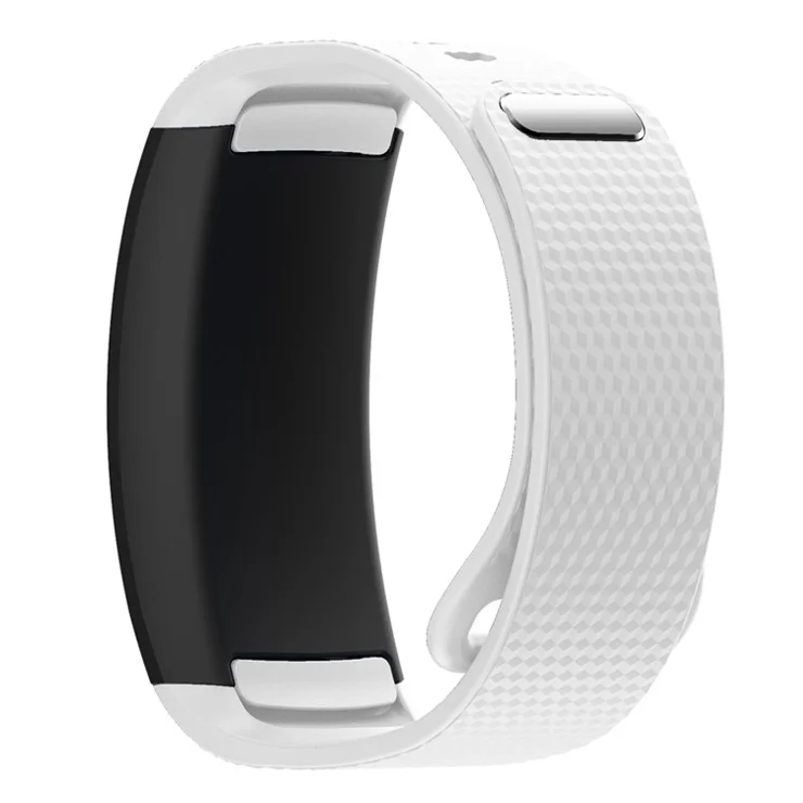 Flexible Silicone Watch Band for Samsung Gear Fit2, Large - White