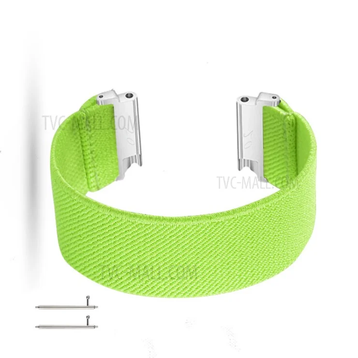 20mm Solid Color Printing Nylon Smart Watch Band for Samsung Galaxy Watch4 Classic 46mm 42mm/Watch4 44mm 40mm/Huawei Watch GT 2 42mm/Huami Amazfit Watch Youth Edition - Light Green