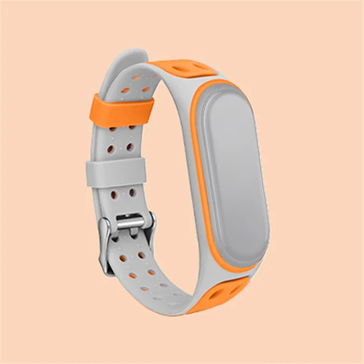 Bi-color Silicone Watch Band Replacement Strap for Xiaomi Mi