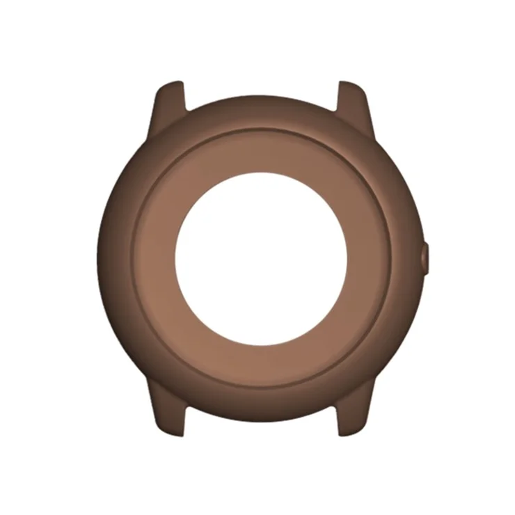 Silicone Cover Smart Watch Protective Case for Xiaomi Haylou Solar LS05 - Coffee