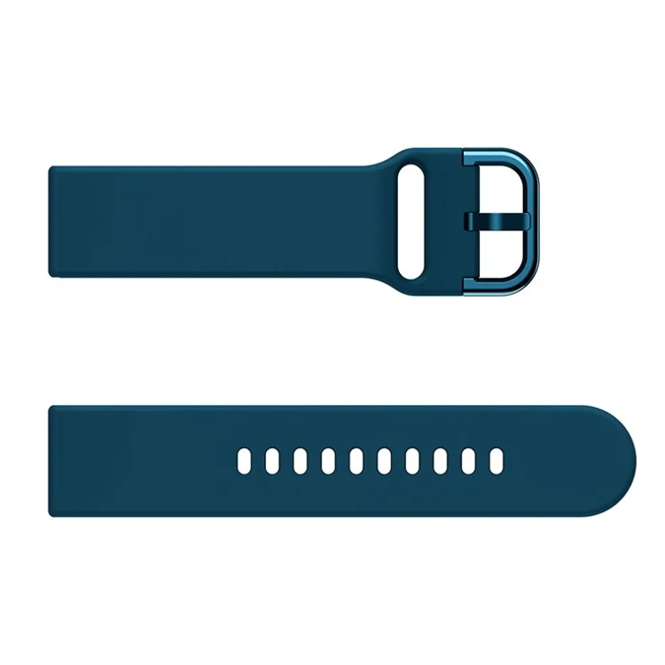 Silicone Watch Band with Metal Buckle for Samsung Galaxy Watch3 45mm - Dark Green