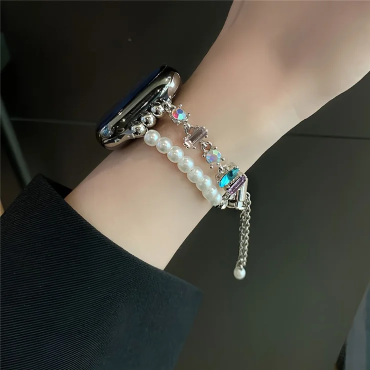 For Apple Watch 10 46mm / Ultra 2 / Ultra 49mm / 9 8 7 45mm / SE (2023) SE (2022) SE 6 5 4 44mm / 3 2 1 42mm Sliding Bracelet Strap - Multi-Color