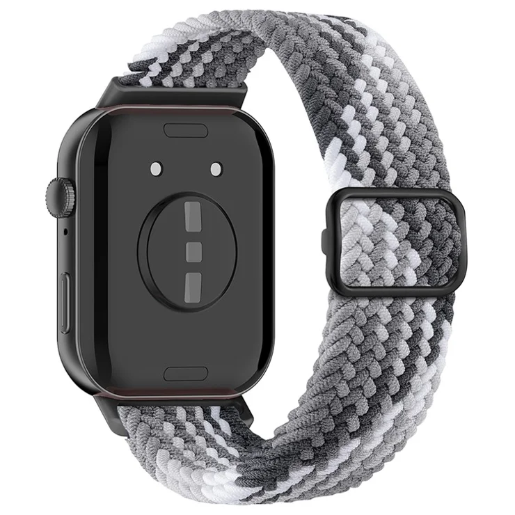 For Huawei Watch Fit 3 Adjustable Nylon Braided Watch Band Woven Style Wrist Strap - Style M