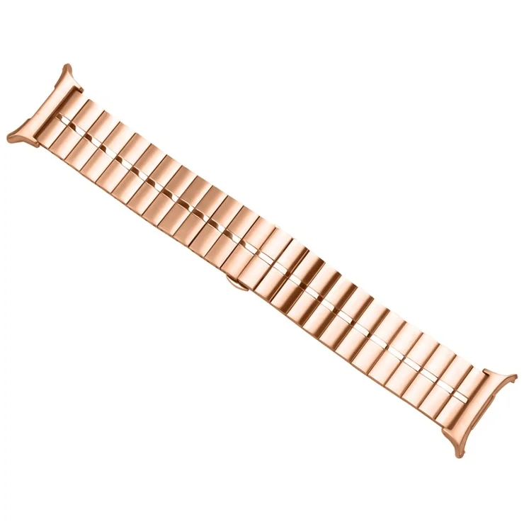 For Samsung Galaxy Watch Ultra 47mm Band Stainless Steel 22mm Wrist Strap - Rose Gold