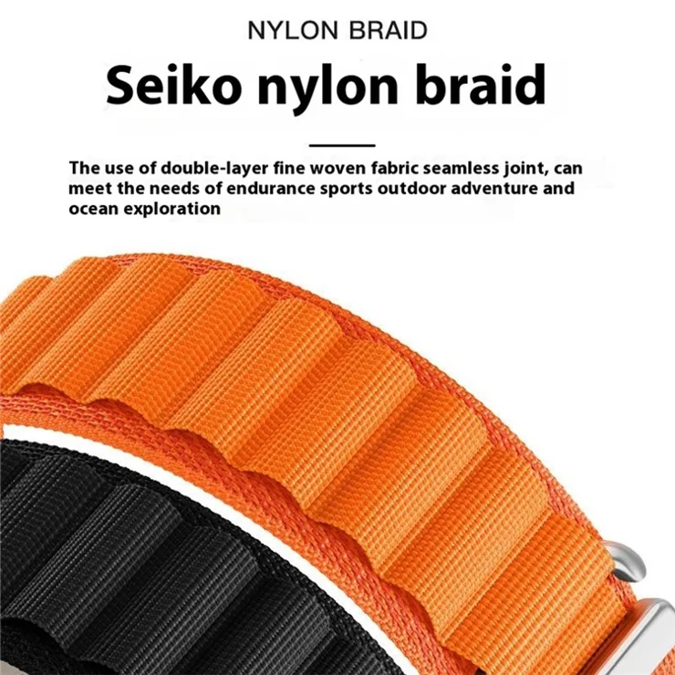 For Garmin Fenix 7X Pro / 7X Watch Band 26mm Quick Release C Buckle Nylon Watch Strap - Black