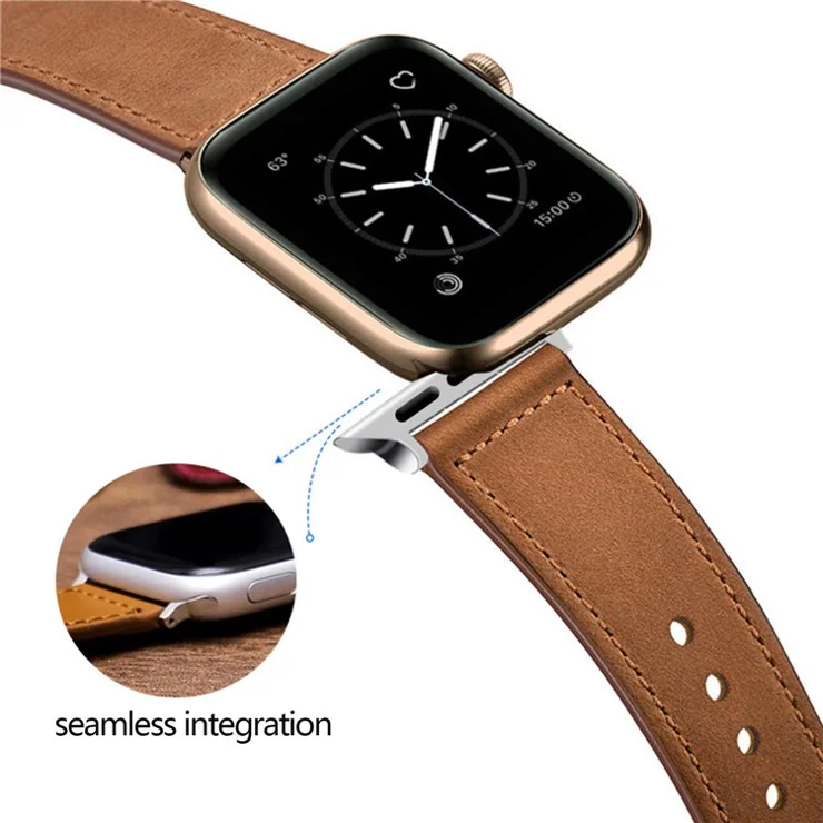 KALEBOL For Apple Watch 10 46mm / Ultra 2 / Ultra 49mm / 9 8 7 45mm / SE (2023) SE (2022) SE 6 5 4 44mm / 3 2 1 42mm Watch Strap, Large Buckle - Red