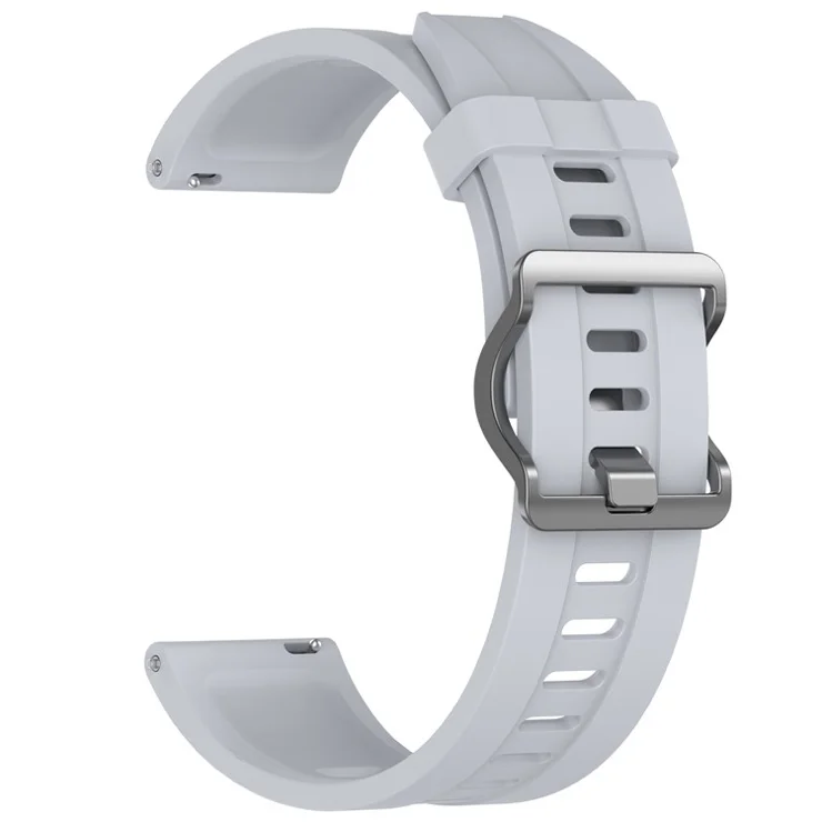For Xiaomi Watch S4 Sport Silicone Watch Strap 22mm Adjustable Wrist Band - Grey