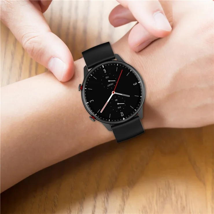 KALEBOL 22mm Silicone Strap for Huawei Watch 4 / 4 Pro / GT 4 46mm Round End Watch Band - Lake Blue