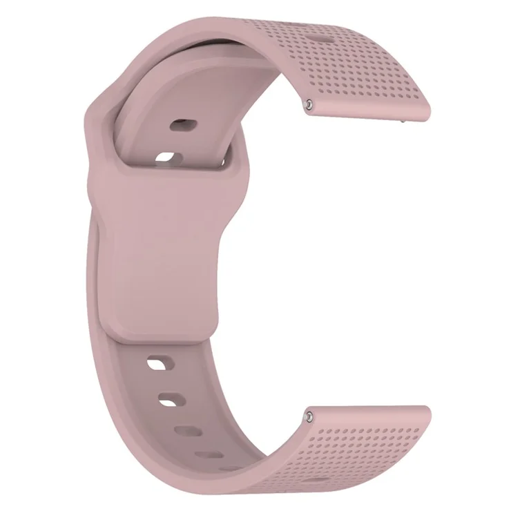 KALEBOL 20mm Strap for Huawei Watch GT 3 42mm / GT 3 Pro 43mm Dots Silicone Watch Band - Rose Pink