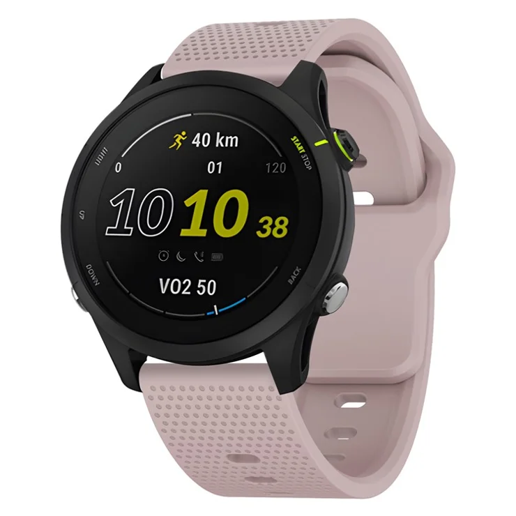 KALEBOL 20mm Strap for Huawei Watch GT 3 42mm / GT 3 Pro 43mm Dots Silicone Watch Band - Rose Pink
