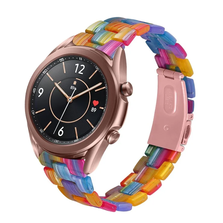 Colorful Resin Watch Band Light Weight Replacement for Samsung Galaxy Watch3 41mm - Multi-Color