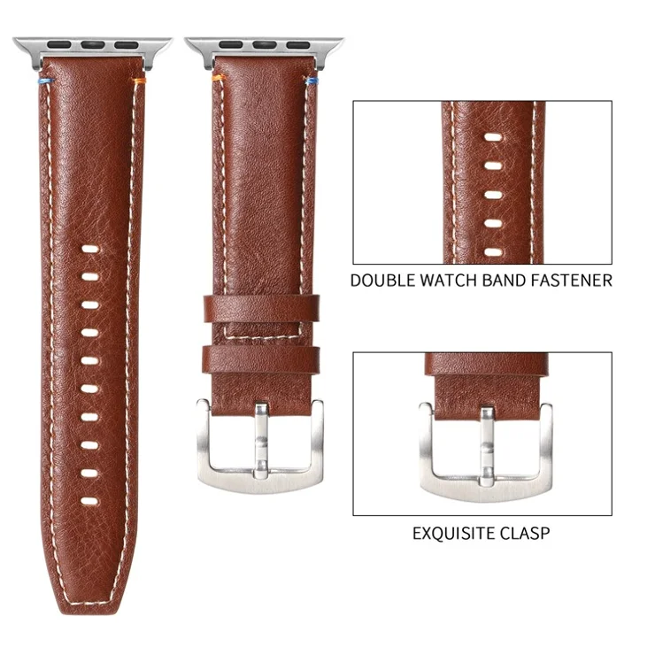 For Apple Watch Series 10 42mm / 9 8 7 41mm / SE (2023) SE (2022) SE 6 5 4 40mm / 3 2 1 38mm Watch Strap - Matte Green