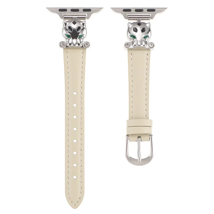 For Apple Watch Series 10 42mm / 9 8 7 41mm / SE (2023) SE (2022) SE 6 5 4 40mm / 3 2 1 38mm Watch Band - Silver / Starlight