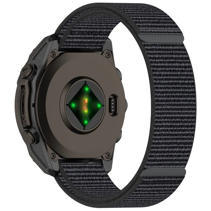 For Garmin Fenix 8 43mm / Garmin Fenix 7S / 6S Watch Strap Nylon Adjustable Wristband Strap - Grey