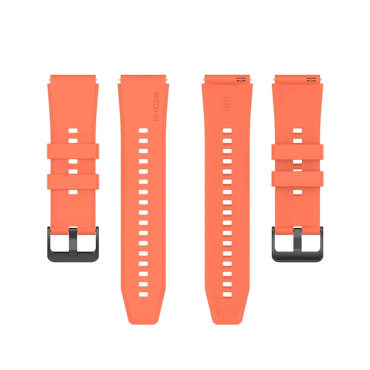 22MM Soft Silicone Watch Band Strap Replacement for Huawei Watch GT 2 Pro - Orange