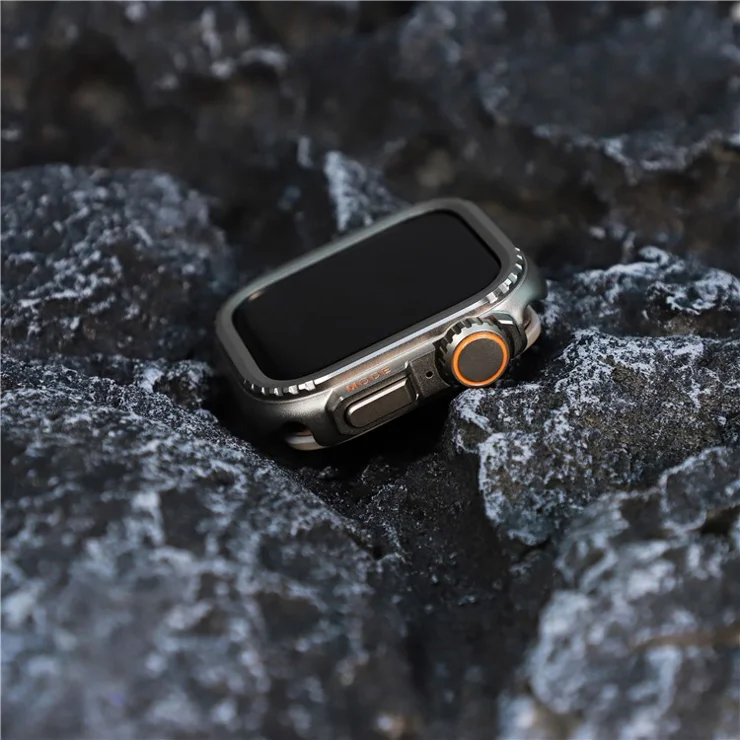 Metal Case for Apple Watch SE (2023) / SE (2022) / SE / 6 / 5 / 4 44mm to Ultra 49mm Transfer Cover - Grey