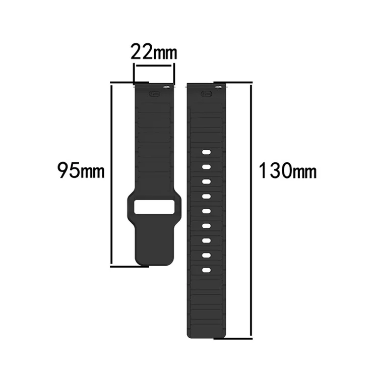 For Huawei Watch GT 5 / GT 4 46mm / Samsung Gear S3 Classic / S3 Frontier Silicone Strap Dual Color Watch Band - White / Grey