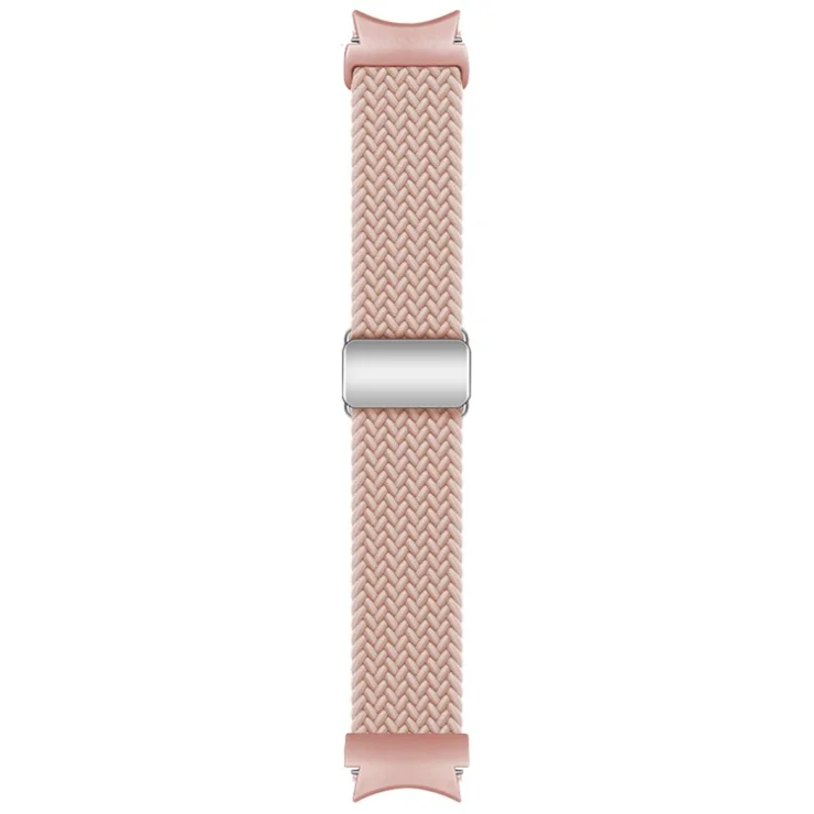 KALEBOL Magnetic Watch Strap for Samsung Galaxy Watch FE 40mm / Watch7 / 6 / 6 Classic / 5 / 5 Active / 5 Pro / 4 / 4 Classic / 4 Active Braided Band - Pink