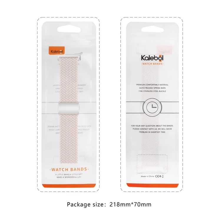 KALEBOL For Samsung Galaxy Watch Ultra 47mm Watch Strap Magnetic Buckle Braided Wrist Band - Rainbow+Black Buckle