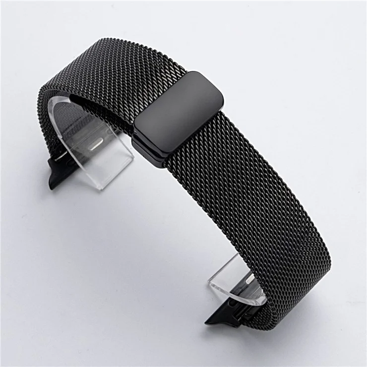 KALEBOL Magnetic Buckle Watch Band for Apple Watch Series 10 9 8 7 SE 6 5 4 3 2 1 42mm 41mm 40mm 38mm Stainless Steel Strap - Black