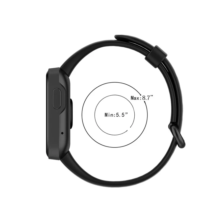 Soft Silicone Smart Watch Strap Replacement Watch Band for Xiaomi Mi Watch Lite / Redmi Watch - White