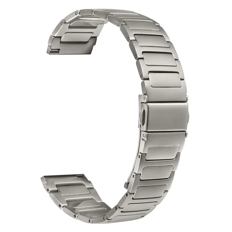 For Huawei Watch GT 2 46mm Watch Band Adjustable Titanium Color Stainless Steel Metal Watch Strap