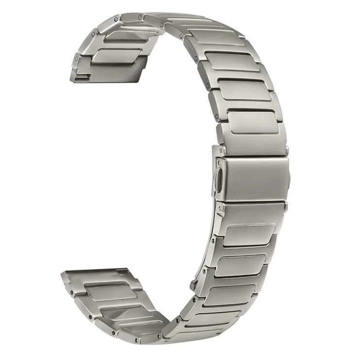 For Huami Amazfit Bip 5 Watch Band Adjustable Titanium Color Stainless Steel Metal Watch Strap