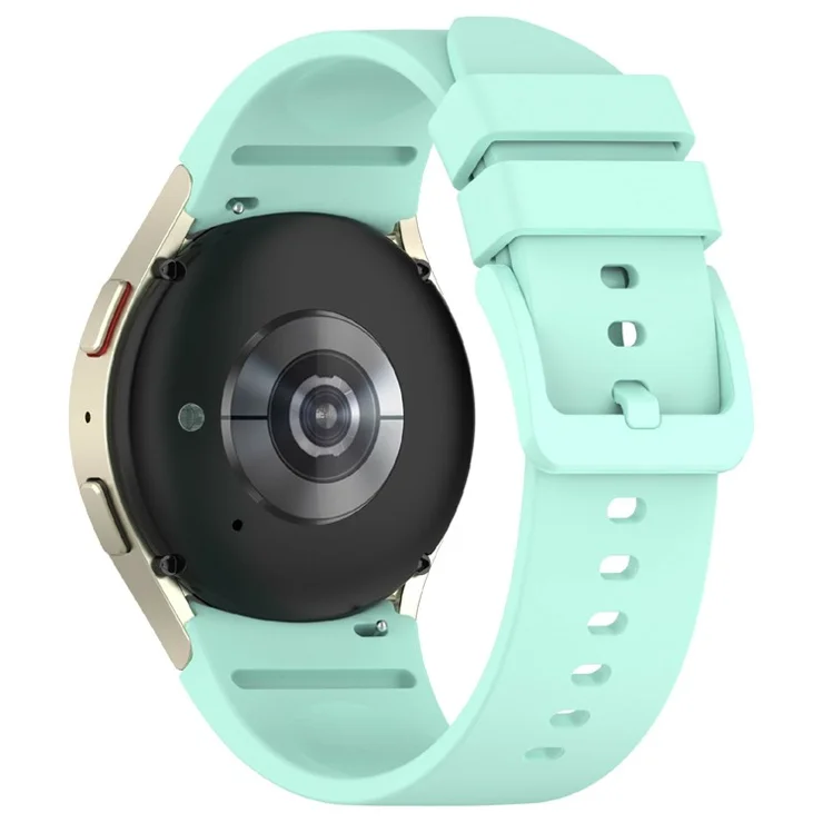 KALEBOL Silicone Watch Strap for Samsung Galaxy Watch7 / Watch FE 40mm / Watch6 / Watch 5 Wrist Band with Color Matched Buckle - Teal