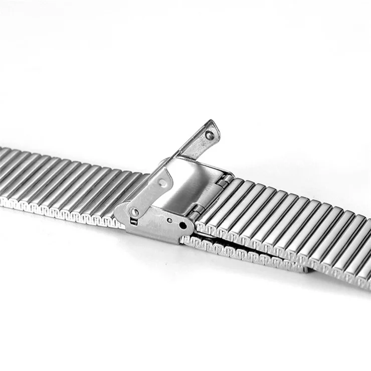 Buckle Design Stainless Steel Smart Watch Strap Replacement for Apple Watch Series 10 42mm / 9 8 7 41mm / 6 5 4 SE SE (2022) SE (2023) 40mm / 3 2 1 38mm - Silver