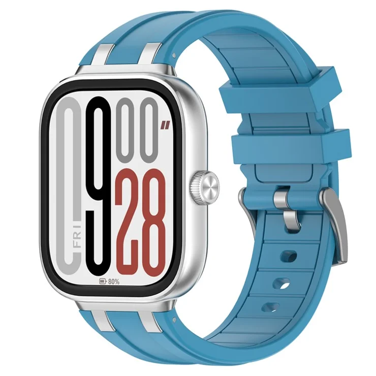 Silicone Watchband for Xiaomi Redmi Watch 5 / Watch 4 / Smart Band 9 Pro / 8 Pro Adjustable Wrist Strap - Blue