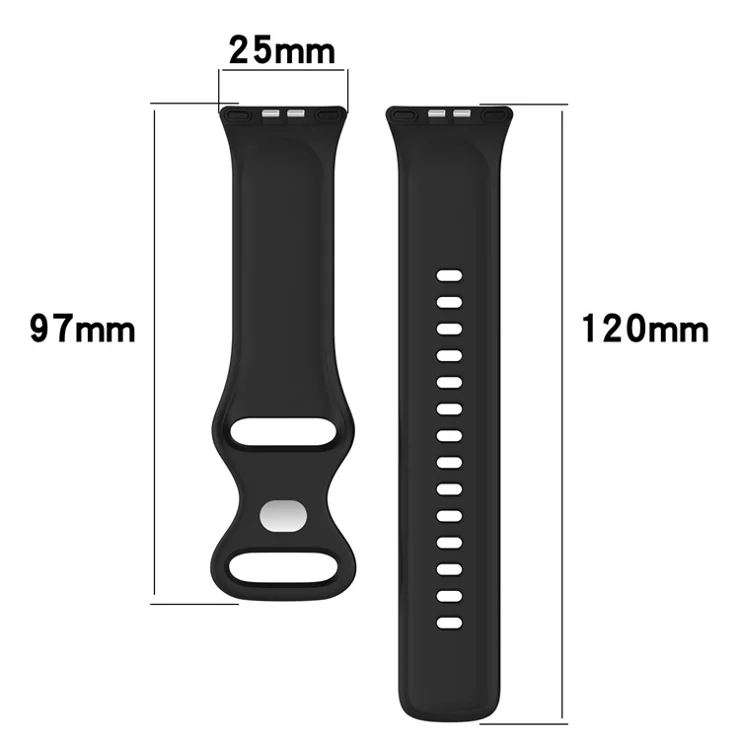 For Honor Choice ROSSINI 2i Silicone Watch Strap Reverse Buckle Sports Wrist Band - Wine Red