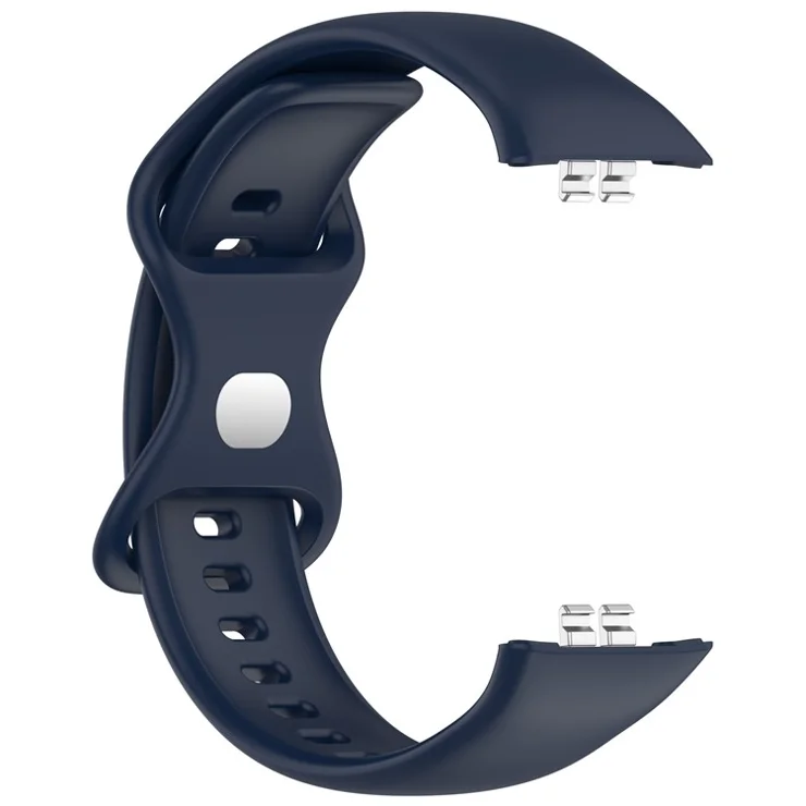 For Honor Choice ROSSINI 2i Silicone Watch Strap Reverse Buckle Sports Wrist Band - Midnight Blue