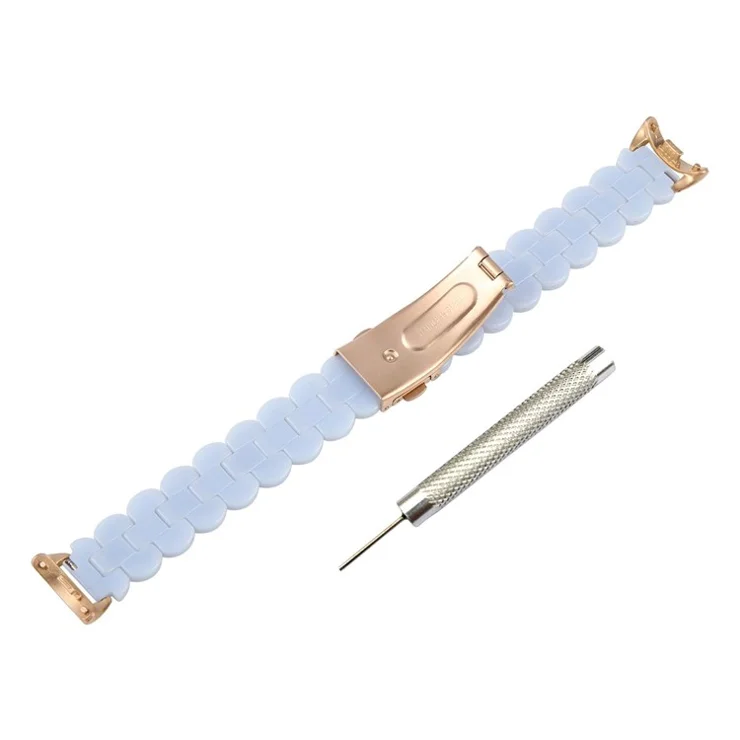 For Xiaomi Smart Band 9 / Band 8 Replacement Slim Resin Watch Strap with Adjustment Tool - Mermaid Blue