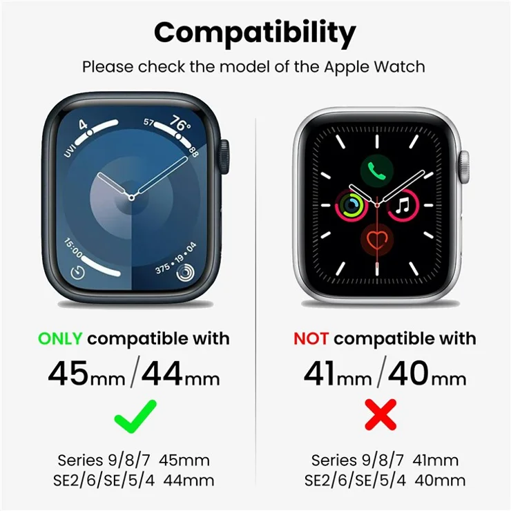 AHASTYLE WE28 Silicone Strap for Apple Watch Series 9 / 8 / 7 45mm / SE (2023) / (2022) 44mm / SE / 6 / 5 / 4 44mm Watch Band with Anti-Drop Case - Orange
