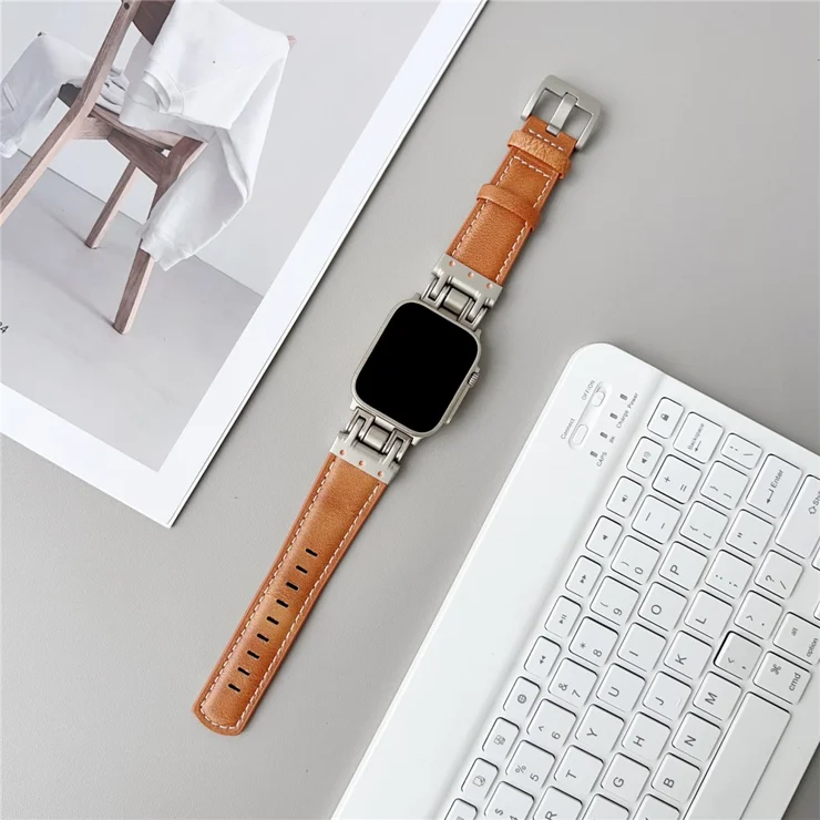 Leather Watch Band For Apple Watch Ultra 49mm Series 11