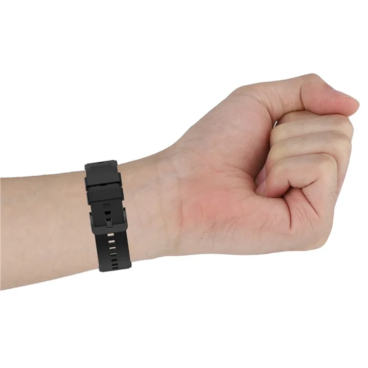 22mm Plain Silicone Watch Band Strap Replacement for Huawei Watch 3/Watch 3 Pro - Orange