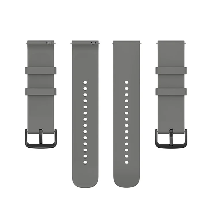 Soft Silicone Smart Watch Band Strap 22mm for Huawei Watch 3/Watch GT 2 Pro/Watch GT 2e - Dark Grey