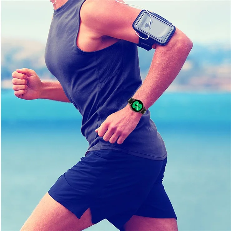 20mm Silicone Sports Watchband Wrist Strap for Samsung Galaxy Watch6 40mm 44mm / Watch6 Classic 43mm 47mm / Watch 5 40mm 44mm / 5 Pro 45mm / Watch4 40mm 44mm - Black / Teal